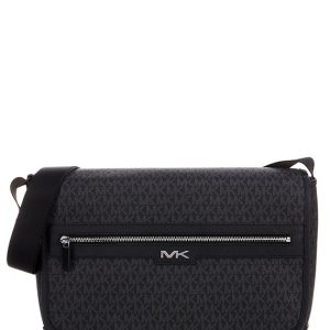 Malone Signature Logo Print Messenger Bag