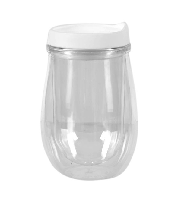 Plastic Wine Tumblers 6 pk   Clear - Image 2