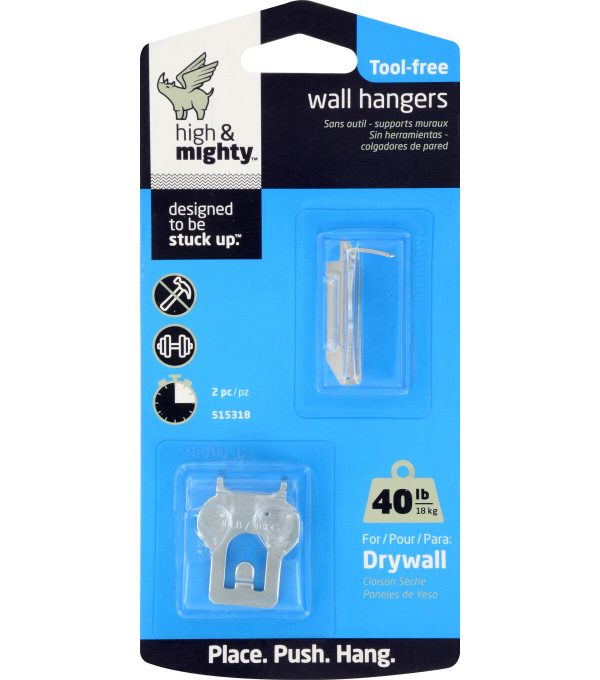 High   Mighty 40lbs Picture Hangers 2pk - Image 3