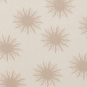 White Suns Blizzard Prints Fleece Fabric