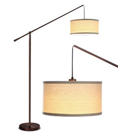 Brightech Hudson LED Floor Lamp   Bronze