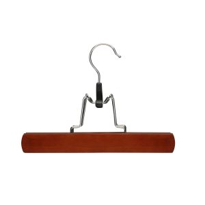 Honey Can Do 9 x 6.5 Cherry Wood Pant Clamp Hangers 16pk