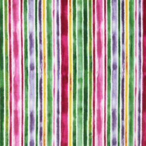 Pastel Green   Pink Stripes Anti Pill Fleece Fabric