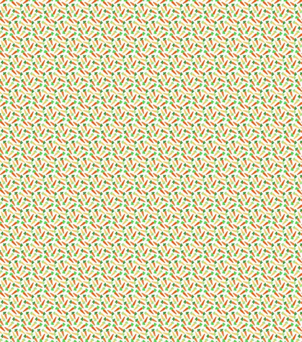 Micro Tossed Carrots Easter Cotton Fabric