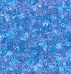 Fabric Traditions Blue Butterflies Cotton Fabric by Keepsake Calico - 1