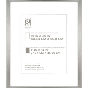 16 x 20 Matted to 11 x 14 Snapshot Gallery Frame by Place   Time