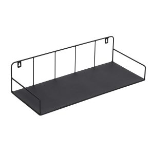 Honey Can Do Black Metal Wall or Behind The Door Shelf - 1