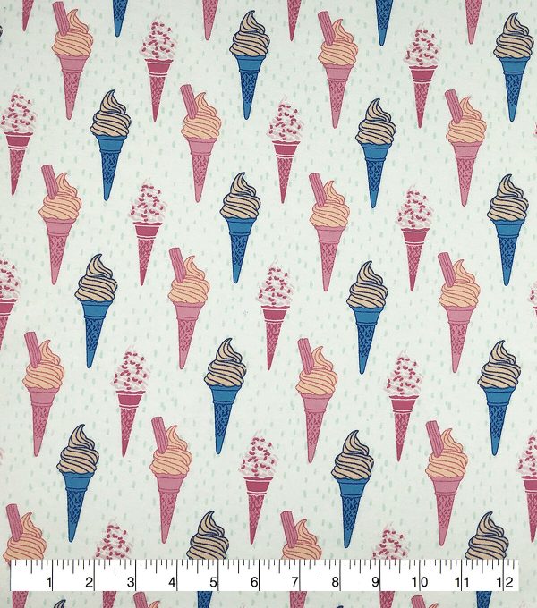 Ice Cream Super Snuggle Flannel Fabric