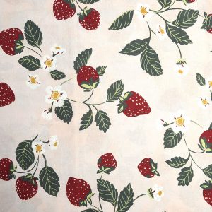 Strawberry   Floral Quilt Cotton Fabric by Keepsake Calico