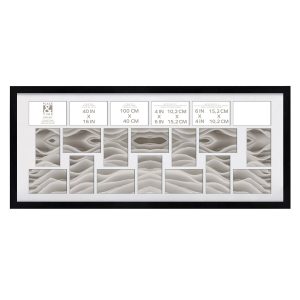 4 x 6 Black 20 Photo Collage Frame by Place   Time