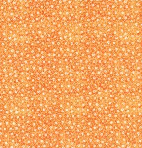 Orange Sundrenched Floral Cotton Fabric by Keepsake Calico