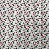 White Ski Icons Super Snuggle Flannel Fabric