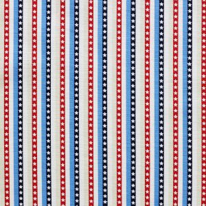 Star Stripe Patriotic Cotton Fabric