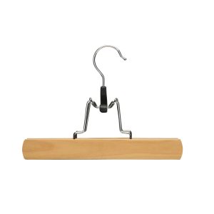 Honey Can Do 9 x 6.5 Maple Wood Pant Clamp Hangers 16pk