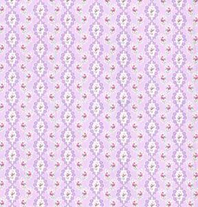 Fabric Traditions Pink Lace Floral Premium Cotton Fabric - 1