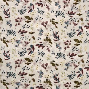 Leaves Beige Super Snuggle Flannel Fabric