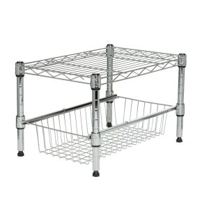 Honey Can Do 17.5 Adjustable Shelf With Under Cabinet Organization