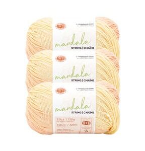 Lion Brand Mandala String 350yds Acrylic Superfine Yarn 3 Bundle