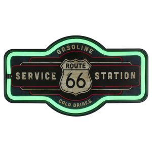 Northlight LED Lighted  Route 66 Service Station  Neon Style Wall Sign