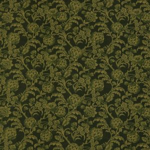 Green Floral Super Snuggle Flannel Fabric
