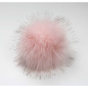 5 Peach Faux Fur Clearance Pom by K+C