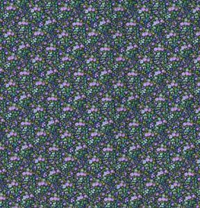 Fabric Traditions Small Purple Bouquets Cotton Fabric by Keepsake Calico - 1
