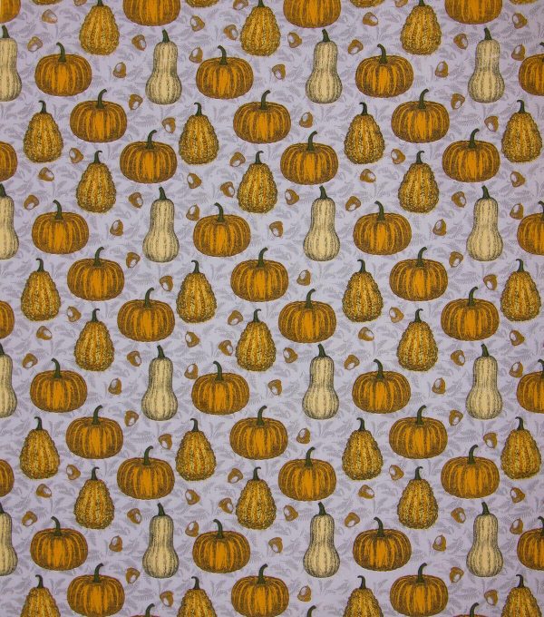 Pumpkins   Gourds Sketch Harvest Cotton Fabric - Image 2