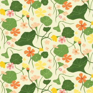 Elana Gabrielle 20.5  x 18  Nectar Floral Peel   Stick Wallpaper