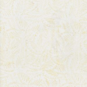 Hi Fashion Cream Tonal Leaves Batik Cotton Fabric