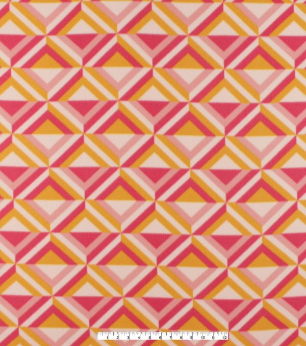 Retro Diamonds Blizzard Fleece Fabric