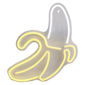 Northlight 18 Yellow LED Neon Style Banana Wall Sign