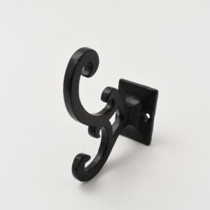 Dritz Home Metal Scroll Wall Hook, Black