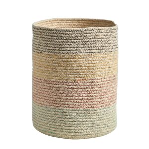 Nearly Natural 12 Multicolor Handmade Natural Cotton Woven Basket
