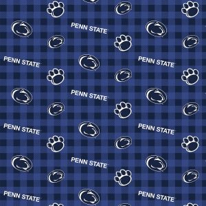 Penn State Nittany Lions Flannel Fabric Checks