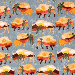 Desert Buffalo Super Snuggle Flannel Fabric