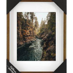 Enchante 11 x 14 Matted to 8 x 10 Walnut Wall Frame