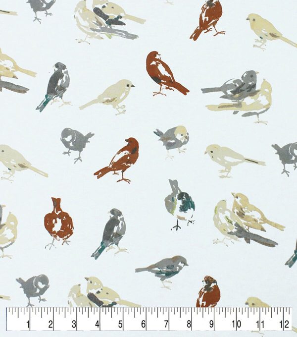 Birds Super Snuggle Flannel Fabric - Image 3