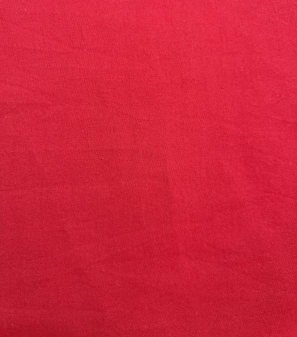 Red 1 Piece Cotton Fabric Quarter - Image 2