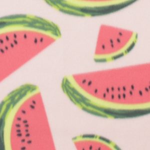 Bold Summer Watermelon Slices on Pink Blizzard Fleece Fabric