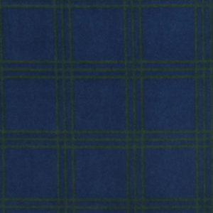 Blue   Green Plaid Anti Pill Fleece Fabric