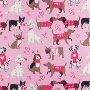 Love Dogs Blizzard Fleece Fabric