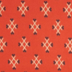 Orange Aztec Blizzard Fleece Fabric