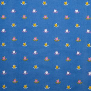 Happy Tiny Floral Blue Super Snuggle Flannel Fabric