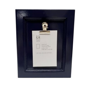 2 x 3 Navy Tabletop Picture Frame With Clip by Place   Time
