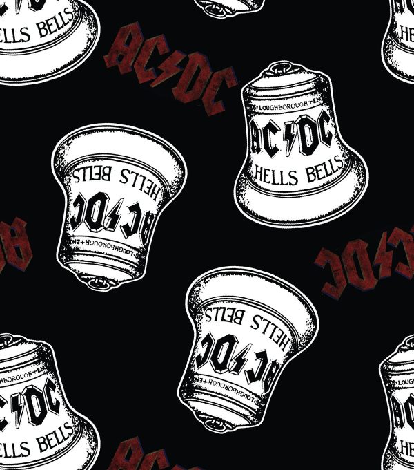 ACDC Cotton Fabric Hells Bells - Image 3