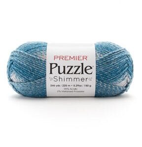 Premier Yarns Puzzle Shimmer 246yds Bulky Polyester Blend Yarn