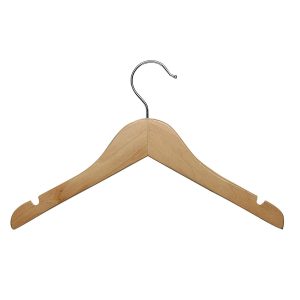 Honey Can Do 12 x 4.5 Kids Wood Shirt Hangers 10pk