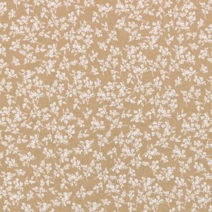 Floral Tan 108 Wide Flannel Fabric