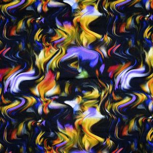 Oil Spill Multi Premium Cotton Fabric