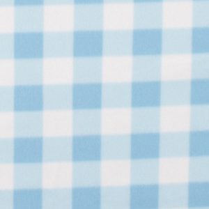 Blue Gingham Blizzard Fleece Fabric